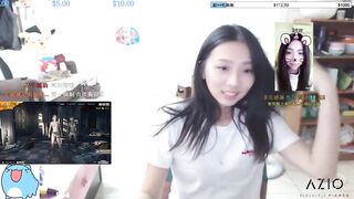 Twitch streamer japanese flashing perfect shape boobs in an exciting way