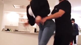 YouTuber Humps Girlfriend with Big Tits and Tight Jeans