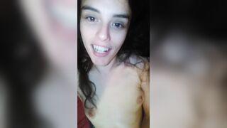 Sad Cute Crazy Slutty White Girl needs you to LICK HAIRY PUSSY Vibrator Fails Dead Battery Desperate