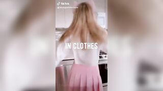 TikTok Compilation “in Clothes - Naked” Part1. Cosplayer Indigo White