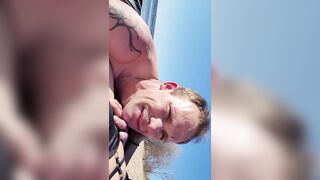 Public Beach Playing with Gfs Pussy until she Cums