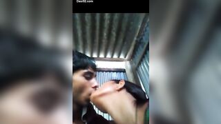 Desi cute cousin fucked in outhouse