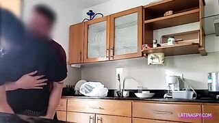 MILF with huge ass takes off pants in the bathroom