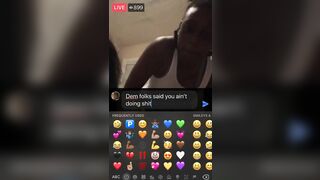 Ebony Lesbian Couple has Sex in Front of their Bestfriend on Facebook Live