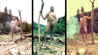 shameless nudist triptych - my shtick