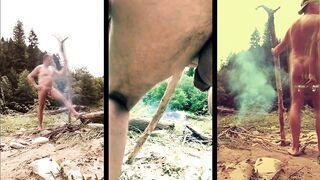 shameless nudist triptych - my shtick