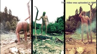 shameless nudist triptych - my shtick