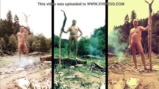 shameless nudist triptych - my shtick