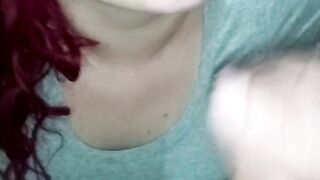 Wife sucking ex-boyfriend until she gets cum in her face