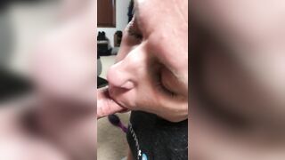 Love sucking cock and the taste of sperm