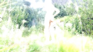 Risky Walk in Forest after taking off all Clothes with Masturbation and Orgasm - Tik Tok Abella Love