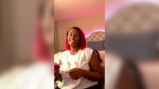 Imani Talks Vibrator. East African American Dominatrix Slut