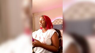 Imani Talks Vibrator. East African American Dominatrix Slut