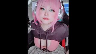 Pink Hair Egirl Streamer Gamer Hot Asian Girl Dance Mmd Cosplay