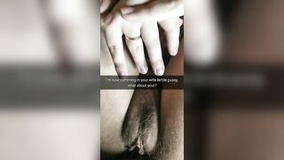 Her lover cum inside my wife fertile pussy and mocking me