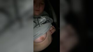 Tinder girl gets cumshot on side of the road