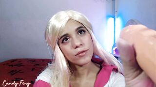 Step sis candy feng show you her holes with cute halloween costume - amateur solo female