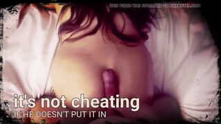 It's not cheating if he doesn't put it in