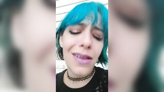 Loser humiliation video, disgusted smoking lady