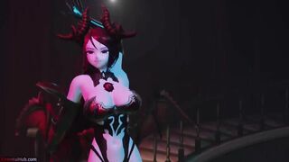 [MMD] Halloween Special! Succubus dances for you and fucks her slaves (NSFW version)