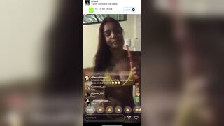 Instagram live and shows everything