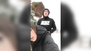 Red rocks Denver Colorado homemade amateur fucking on mountain