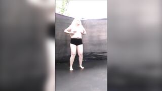 Fat Wife On Trampoline