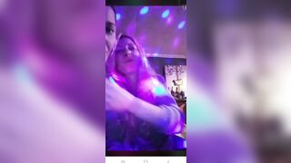 Live facebook downblouse and bra romanian