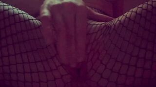 OF Preview: I Caught some Beautiful Sunset Lighting while Masturbating my Wet Pussy thru my Fishnets