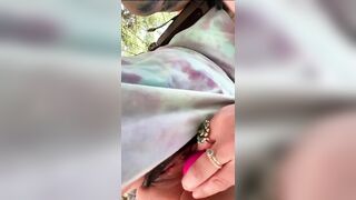 Hiking Adventures SQUIRTING of the Trail and Smoking after I Cum