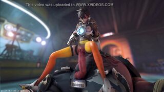 Overwatch - Tracer x Roadhog (Animated, Sound) [Guilty]