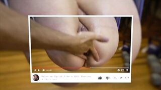 He Cums 3 Times after I take off the Condom! Doggystyle & Cumshot Big Ass MILF Close up Pussy ASMR