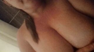 Hot shower wet big tits