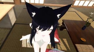 Ahri From League of Legends Gives Blowjob in Hentai VR