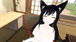 Ahri From League of Legends Gives Blowjob in Hentai VR