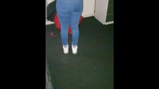 Step Son can't Stop Fucking step mom in Tight and Tiny Levi's Jeans