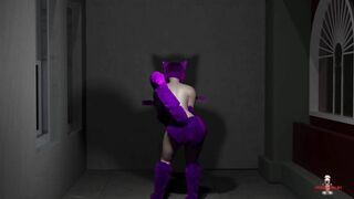 Neko Girl teases, fucks and get cummed on buy her furry new friend 3D