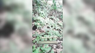 BIG ASS WIFE doggystyle in JUNGLE – Risky OUTDOOR SEX