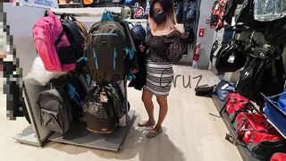 Risky Public Flashing Boobs I Show my Boobs to a guy working in SM Department Store Real Stranger