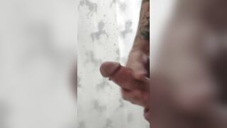 Shower masturbation. Jerk off till cum