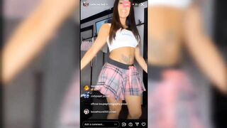 MINI SKIRT TRY ON HAUL LIVE ON INSTAGRAM NO PANTIES (landscape for computers)