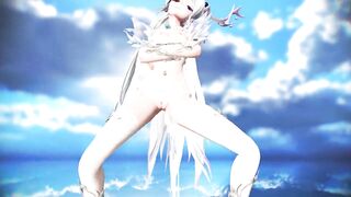 【MMD】Dragon girl HAKU - GENTLEMAN【R-18】