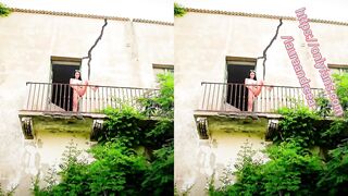 Italy – big abandoned house – balcony show