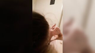 Snapchat Whore Makes Boyfriend Cum On Her DDD Tits