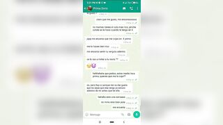 Mensajes de Whatsapp engaño a mi Novia en una Fiesta