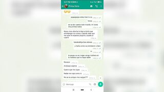 Mensajes de Whatsapp engaño a mi Novia en una Fiesta