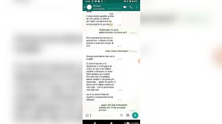 Cuckold scopre tradimento Moglie milf zoccola su whatsapp mentre lei è al club dialogo italiano