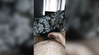 Step mom asslep naked with step son dick on her hand