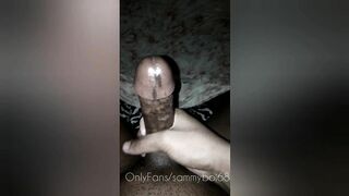 BBC stroking his cock sensually and end with HUGE CUMSHOT