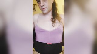 Nipple play and pantie humiliation